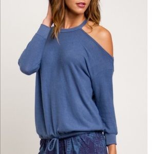 RVCA cold shoulder sweater